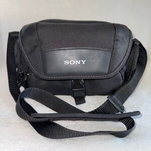 SONY Black LCSU21 Camera Soft Carrying Case Bag Shoulder Messenger Case Bag
